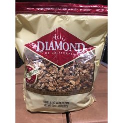 Diamond Walnut Halves & Pieces In A Bag, 2 Pounds, 12 Per Case | SKU: 443177 | UPC: 070450045012