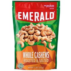 Emerald Cashews Whole Roasted And Salted, 5 Ounce, 6 Per Case | SKU: 609375 | UPC: 010300933649