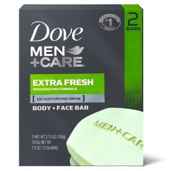 Dove Men Bar Soap Extra Fresh, 7.5 Ounce, 24 Per Case | SKU: 522462 | UPC: 011111012158