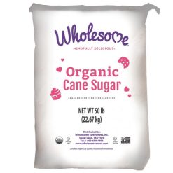 Wholesome Sweetener Organic Cane Sugar, 50 Pounds | SKU: 652034 | UPC: 012511450687