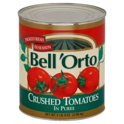 Bell Orto Whole Tomato Puree, 105 Ounce, 6 Per Case | SKU: 342789 | UPC: 013000570107