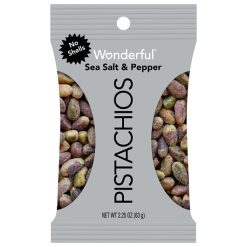 Wonderful Pistachios No Shell Sea Salt & Pepper Case, 2.25 Ounce, 24 per case | SKU: 768072 | UPC: 014113701440