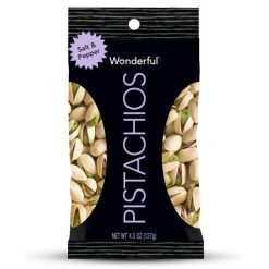 Wonderful Pistachios Pistachio Salt & Pepper, 4.5 Ounces, 24 Per Case | SKU: 665703 | UPC: 014113913362