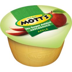 Mott s Unsweetened Applesauce, 3.9 Ounce, 72 Per Case | SKU: 527736 | UPC: 014800000078