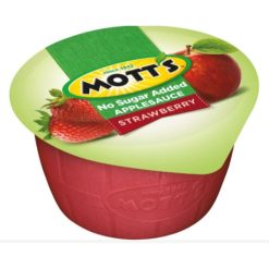 Motts Strawberry Applesauce Cup, 4.5 Ounce, 72 Per Case | SKU: 613901