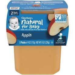 Gerber 2nd Foods Applesauce Baby Food, 8 Ounce, 8 Per Case | SKU: 611566 | UPC: 015000076573
