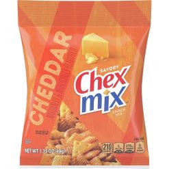 Chex Mix Cheddar Snack Mix, 1.75 Ounces, 60 Per Case | SKU: 396230 | UPC: 016000124080
