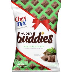 Chex Mix Muddy Buddies Mint Chocolate Snack Mix, 4.5 Ounces, 7 Per Case | SKU: 693418 | UPC: 016000148642