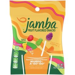 Jamba Mango- A-Go-Go Fruit Flavored Snacks, 4.2 Ounce, 12 Per Box, 3 Per Case | SKU: 781923 | UPC: 016000222472