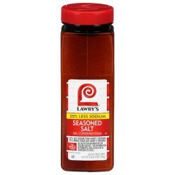 Lawry s 25% Less Sodium Seasoned Salt, 36.5 Ounce, 6 Per Case | SKU: 742572 | UPC: 021500014274