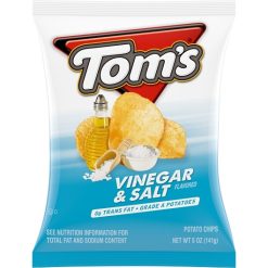 Toms Flat Chips Vinegar Salt, 5 Ounces, 9 Per Case | SKU: 735842 | UPC: 021900982647