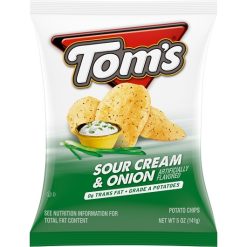 Toms Flat Chips Sour Cream & Onion, 5 Ounces, 9 Per Case | SKU: 735848 | UPC: 021900982722