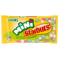 Starburst Sours Minis Fruit Chews, 1.85 Ounces, 24 Per Box, 12 Per Case | SKU: 669402 | UPC: 022000256874