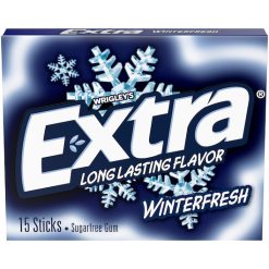 Extra Winterfresh Gum, 15 Piece, 10 Per Box, 12 Per Case | SKU: 487032 | UPC: 022000220240