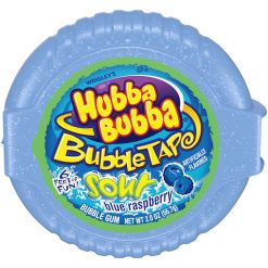 Hubba Bubba Bubble Tape Gum Sour Blue Raspberry, 2 Ounces, 12 Per Case | SKU: 601558 | UPC: 022000113528