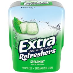 Extra Refreshers Spearmint, 40 Piece, 6 Per Box, 4 Per Case | SKU: 692183 | UPC: 022000261472