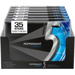 5 Gum Peppermint Cobalt Gum, 35-Stick Pack, 48 Per Case | SKU: 654831 | UPC: 022000005120 | GTIN: 10022000276138