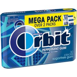 Orbit Peppermint Mega Pack, 2.011 Ounce, 6 Per Box, 8 Per Case | SKU: 724804 | UPC: 022000283856