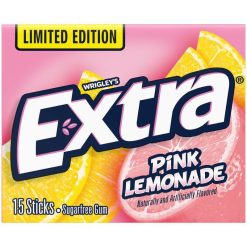 Extra Pink Lemonade, 15 Piece, 10 Per Box, 12 Per Case | SKU: 755842 | UPC: 022000292803