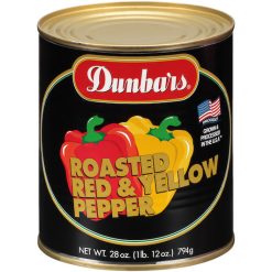 Dunbar s Peppers Red & Yellow Roasted, 28 Ounce, 12 Per Case | SKU: 363624 | UPC: 023709130229