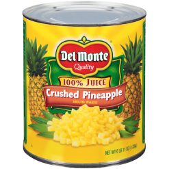 Del Monte Crushed Pineapple In 100% Juice, 107 Ounce, 6 Per Case | SKU: 381947 | UPC: 024000012443