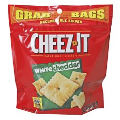 Cheez-It Grab Bag Reclosable White Cheddar Crackers, 7 Ounces, 6 Per Case | SKU: 697720 | UPC: 024100116218