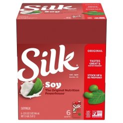 Silk Aseptic Original Soy Milk, 32 Fluid Ounce, 6 Per Case | SKU: 533174
