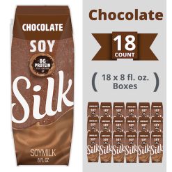 Silk Chocolate Soymilk, 8 Ounces, 18 Per Case | SKU: 534610 | UPC: 025293001411