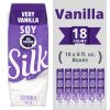 Silk Very Vanilla Soymilk, 8 Ounces, 18 Per Case | SKU: 534618 | UPC: 025293001435