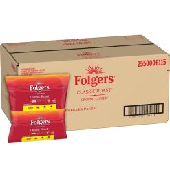 Folgers Classic Roast Coffee Regular, 1.05 Ounce, 160 Per Case | SKU: 364798 | UPC: 025500061153