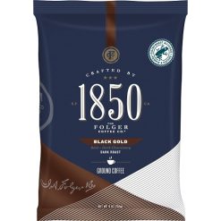 Folgers 1850 Ground Black Gold, 9 Ounce, 12 Per Case | SKU: 697947 | UPC: 025500215198