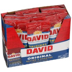 David Original Salted & Roasted Sunflower Seeds, 1.63 Ounces, 144 Per Case | SKU: 551410 | UPC: 026200772349