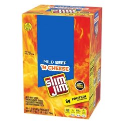 Slim Jim Mild Beef and Cheese Stick, 1.5 Ounce, 108 Per Case | SKU: 496409 | UPC: 026200112008