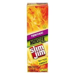 Slim Jim Beef Jerky Monster Teriyaki, 1.94 Ounces, 108 Per Case | SKU: 707281 | UPC: 026200144870