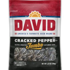 David Black Pepper Sunflower Seeds, 5.25 Ounces, 12 Per Case | SKU: 604379 | UPC: 026200238913