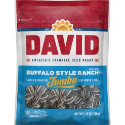 David Roasted & Salted Buffalo Style Ranch Jumbo Sunflower Seeds, 5.25 Ounce, 12 Per Case | SKU: 604381 | UPC: 026200238937