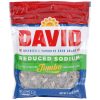 David Reduced Sodium In-Shell Sunflower Seeds, 5.25 Ounces, 12 Per Case | SKU: 496323 | UPC: 026200461335