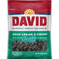 David Sunflower Seeds Sour Cream & Onion, 5.25 Ounces, 12 Per Case | SKU: 690994 | UPC: 026200464664