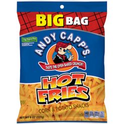 Andy Capp Hot Fries Unpriced Display Ready, 8 Ounces, 8 Per Case | SKU: 552002 | UPC: 026200231808