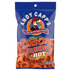 Andy Capp Hot Onion Rings, 2 Ounce, 12 Per Case | SKU: 742575 | UPC: 026200471907 | GTIN: 20026200471901