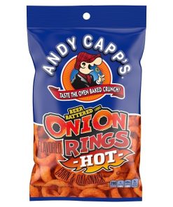 Andy Capp Hot Onion Rings, 2 Ounce, 12 Per Case | SKU: 742575 | UPC: 026200471907 | GTIN: 20026200471901