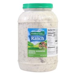 Hidden Valley Ranch Green Goddess Dressing Jar, 1 Gallon, 2 Per Case | SKU: 802664 | UPC: 026700000539