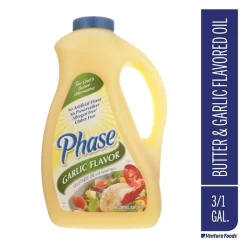 Phase Garlic Flavored Vegetable Oil With Artificial Butter Flavor, 1 Gallon, 3 Per Case | SKU: 330777 | UPC: 026700400087