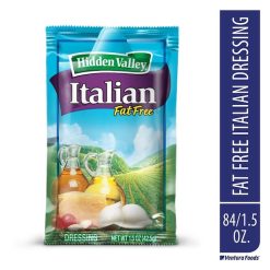 Hidden Valley Fat Free Golden Italian Dressing Single Serve, 1.5 Ounce, 84 Per Case | SKU: 375455 | UPC: 026700683541