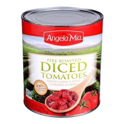 Angela Mia Fire Roasted Diced Tomatoes, 102 Ounce, 6 Per Case | SKU: 491760 | UPC: 027000380697 | GTIN: 20027000380691