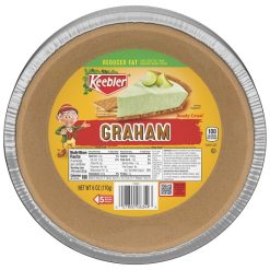 Keebler Ready Crust 9 inch Reduced Fat Graham Cracker Pie Crust, 6 Ounce, 12 Per Case | SKU: 746432 | UPC: 027800063493