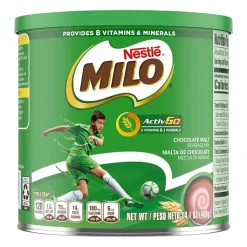 Nestle Milo Chocolate Nutritional Drink Mix, 14.1 Ounces, 12 Per Case | SKU: 628972 | UPC: 028000892302