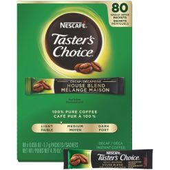 Nescafe Tasters Choice Decaffeinated Instant Coffee, 4.79 Ounce Box, 6 Per Case | SKU: 456021 | UPC: 028000664886