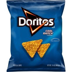 Doritos Cool Ranch Tortilla Chips, 1.75 Ounce, 64 Per Case | SKU: 595048 | UPC: 028400443746