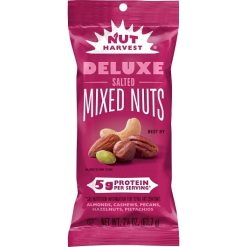 Nut Harvest Deluxe Salted Mixed Nuts, 2.25 Ounce, 48 Per Case | SKU: 760399 | UPC: 028400725989